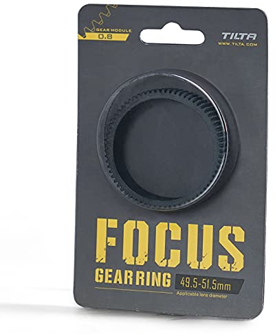 Tilta Seamless Focus Gear Ring für 49.5-51.5mm Objektiv 360° Seamless Rotation Silent für Tilta Mini Follow Focus Nucleus Nano DSLR 0.8 Mod Standard Gear Kameraobjektiv-Zubehör TA-FGR-4951