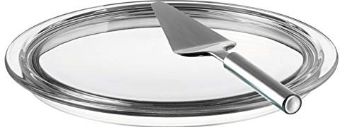 LEONARDO HOME 041549 Plat à gâteau Édition limitée 31,5 cm + pelle à tarte en acier inoxydable, mélange de matériaux