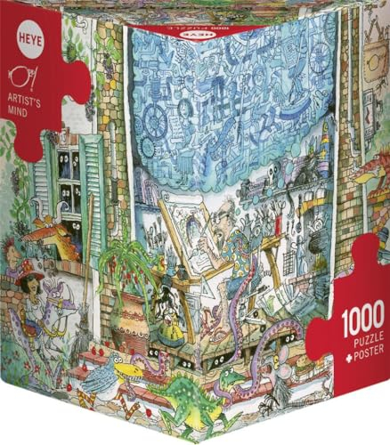 Heye 299323 Artist's Mind, Korky Paul 1000 Teile Puzzle, Silver