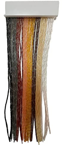 TENDAGGIMANIA ® Cortina antimoscas de PVC – Modelo Glitter Fitto – Ideal para puertas y ventanas, Personalizable a medida, 140X240, Blanco
