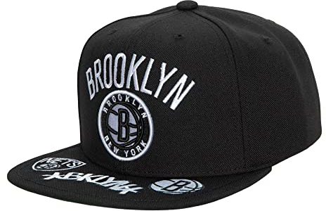 Mitchell & Ness Brooklyn Nets Front Loaded Orginal Fit Snapback NBA Cap Schwarz