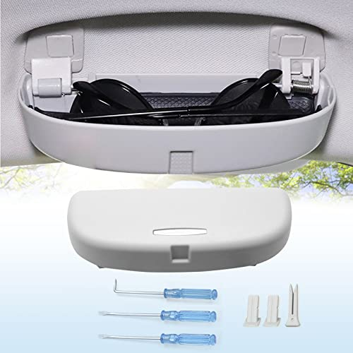 Coleya Auto Brillenetui Kompatibel mit VW Golf 7 7.5 2013-2019 VW Tiguan 2 2016-2023, Sonnenbrillenhalter Brillenhalter, Brillen Aufbewahrungsbox, VW Golf 7 Zubehör Brillenetui (Grau)