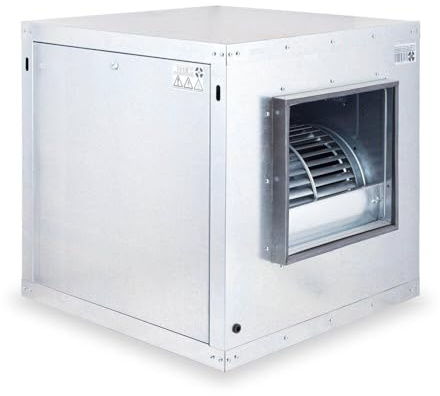CAEXVEN Caja de Ventilación con Turbina Extractora Ventilador Centrífugo de Doble Aspiración Salida Horizontal - 10/10-3/4 CV - 1350 rpm - 230V Monofásica