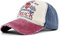 YULOONG Trucker Cap Vintage Baseball Cap Washed Denim Skull Pattern Verstellbarer Outdoor Sonnenhut 100% Baumwolle für Herren Damen C