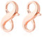 KINBOM 2pcs Double Opening Lobster Clasps, Rose Gold 925 Sterling Silver Lobster Clasp Jewelry Making Clasps Necklace Connectors for DIY Jewelry Making and Repairing (0.6inch)