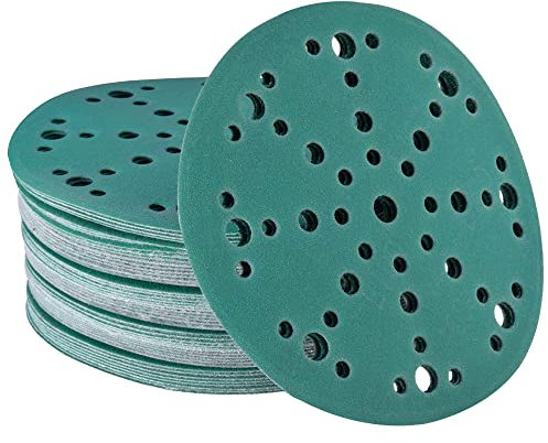 Wabrasive - Dischi abrasivi bagnati e asciutti, 150 mm, 48 fori, K800, set da 50 pezzi, carta vetrata bagnata per riparazioni di auto e carrozzeria di Wabrasive, adatto per Festool Rotex 150 con