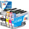 LC424 Multipack Patronen Kompatibel mit Brother LC-424 LC-424VAL Druckerpatronen für Brother DCP-J1200W DCP-J1200WE,1 Schwarz, 1 Cyan, 1 Magenta, 1 Gelb, 4 Pack