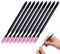 Lima per Unghie in Pietra Pomice, Spingi Cuticole Pietra Pomice, Lima per Cuticole, Penna Spingi Cuticole, Cuticle Trimmer Pusher, Penna per Unghie Esfoliante, per Unghie in Pietra Pomice, 9 Pack