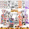 Ahfulife 200PCS Halloween Taschen für Süßigkeiten，8 Styles Zellophan-Tüten für Kinder Leckereien oder Trick Partyzubehör