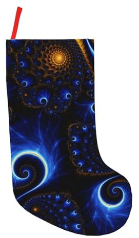 ROOZEE Klassische blaue Weihnachtsstrümpfe 45,7 cm – festliche Dekoration und ideale Tasche