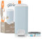 Diaper Genie Select Pail (blau) ist aus robustem Edelstahl gefertigt und enthält 1 quadratische Startermine, die bis zu 165 Windeln in Neugeborenengröße aufnehmen kann.