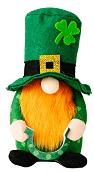 St. Patrick's Day Irish Day Kleeblätter Dekoration Gnome Ornament Green Plaid Irish Festival Green Gnomes Plüsch Decor Faceless Gnome Plüsch Doll Irish Festival Accessoires Kleeblatt Deko Kostüm