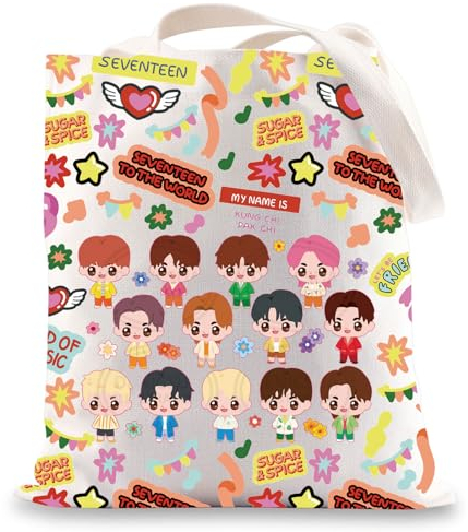 G2TUP Kpop Canvas-Tragetasche, Musikalbum, inspiriertes Geschenk, koreanische Gruppe, Umhängetasche, koreanisches Album, Merchandise, My Name Tg, Large, Tragetasche