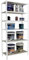PROREGAL Schwerlastregal Giant MULI | HxBxT 250x100x30cm | 6 Fachböden | Fachlast 150kg | Weiß | Lagerregal Kellerregal Werkstattregal Metallregal Fachbodenregal Steckregal