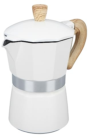 Machine à expresso emblématique sur la cuisinière,Tasse à expresso Moka Pot,cafetière capable pour une utilisation à domicile et au bureau, facile à utiliser (300ML)