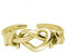 Generico Anello Filo Spinato Acciaio, Anello Donna Regolabile Aperto a Forma di Cuore Color Oro