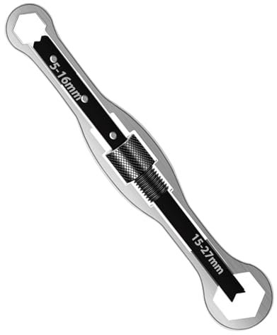 Magicbox Chiave inglese regolabile, chiavi a forchetta doppia da 5 mm a 27 mm, chiave multiuso per automotive, industriali e idraulici, universale regolabile