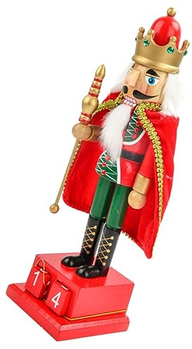 RORPOIR Countdown Calendar Nutcracker Soldier Decor Nutcracker Figure for Christmas Home Decoration Advent Calendar Ornament for Holiday Celebrations