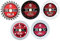 FOCSTOL Trennscheibe Set - 5 Stück 75mm x 10mm Diamant Sägeblatt für Porzellan Fliesen Holz Beton Metall Glas Jade