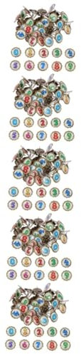 Lurrose 5 Sätze Farbige Zweibeinige Nägel Dekorative Stifte DIY-brads Basteln Für Kinder Mini Scheckheft Scrabbook Papierverschlüsse Aus Metall Aus Papier Legierung 100 Stück * 5