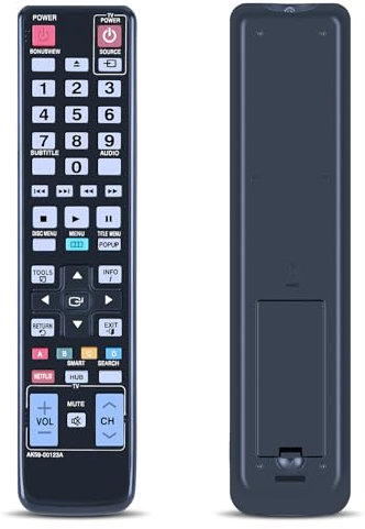 TCNOUMT Replacement AK59-00123A Remote Control Compatible for Samsung DVD Disc Player BD-D5500 BDD5500CZA BD-D6500ZA BDD5490 BD-D5700 BD-D5700ZA BDD5700 BD-D5490 BDD5700ZC AK5900123A