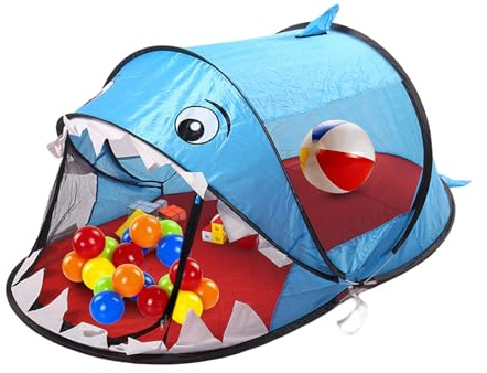 Balakaka Kinderzelt Indoor Spielzelt Kinderzelt, Pop up Spielhaus Kinderzelt182 x 96 x 76cm, Spielzeug Faltbares Kinderspielhaus Zelt Outdoor für Jungen Mädchen Geschenk für 3-8 Jahre, Blau