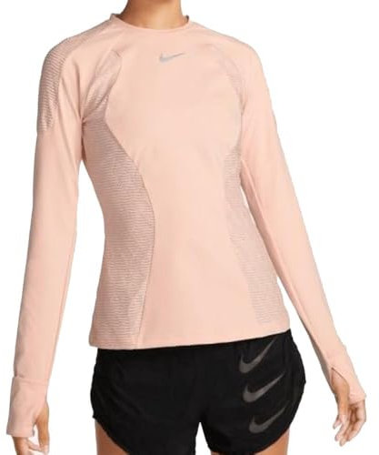 NIKE T-Shirt Manches Longues Rose Femme Dfadv Rose XS