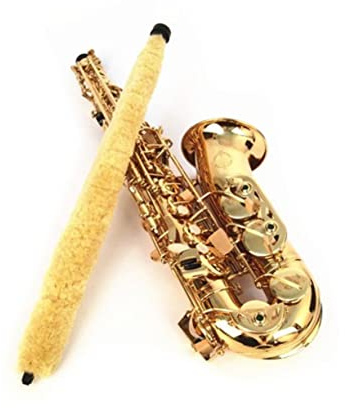 VICASKY Altsaxophon-Reinigungsbürste Holzbläser-Reinigungspinsel Für Klarinette Und Saxophon Leicht Tragbar Hält Instrumente Sauber Und Trocken 19.69 in Gelb