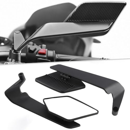 OPBVXQ Motorrad Rückspiegel für Suzuki SV650 SV 650 S 650S, Motorrad Seitenspiegel, Klappbare Wing Spiegel mit Weitwinkel, Einstellbare Aluminium Spiegel Links & Rechts Zubehör