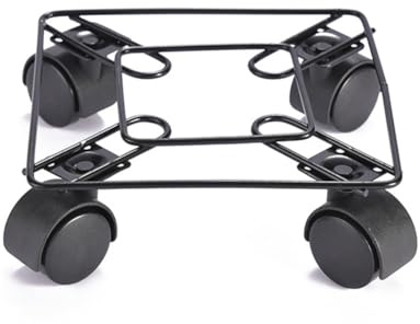 Bosiyrggrl Potted Rolling Plant Stand Holder with Casters Accessory Plant Tray Roller Versatile Pallet Trolley Rollers Trolley