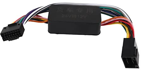 Ycauty Convertitore di Tensione Ad Alte Prestazioni da 24 V a 12 V per Camion, Modulo Riduttore di Tensione Impermeabile per Host