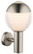 Globo Wandleuchte für Außen Wandlampe Edelstahl Außenleuchte Wand, 1x LED 11 Watt 750 Lumen warmweiß, H 28,2 cm