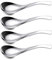 ERCENTURY Stainless Steel Spoon, Soup Spoon, Coffee Spoon, Desert Spoon, etc. Light Weight and Small Size Especially Suitable for Toddlers, Children, Espresso etc. (Set of 4)