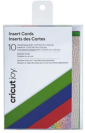 Cricut 2007186 Joy Insert Cards, Rainbow Scales Sampler