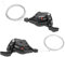 huaer 1 paire triple 3X7/8/9 vitesses dérailleur de changement de vitesse de vélo levier gauche/droit levier de vitesse de vélo transmission de vélo accessoires de vélo(3 * 9Speed)