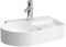 LAUFEN VAL Waschtisch, 1 Hahnloch, mit Überlauf, 530x400mm, semi-trockener Bereich rechts, H8152884001061, Farbe: Weiß mit LCC