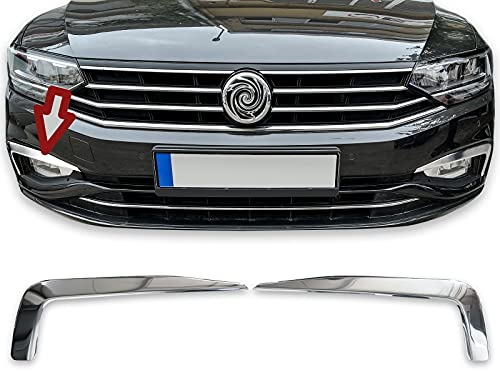 Recambo Edelstahl Nebelscheinwerfer Umrandung chrom für VW Passat B8 Facelift | ab 2020>