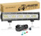 SKYWORLD LED Arbeitsscheinwerfer Bar 15 Zoll 300W weiß LED Scheinwerfer Arbeitslicht Zusatzscheinwerfer mit 12V Rocker Kabelbaum für Auto Offroad Traktor PKW LKW SUV UTV ATV