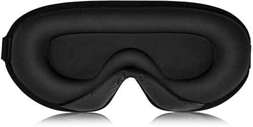 Schlafmaske Weicher Eisseidenstoff 3D Schlafmaske Augenmaske für Seitenschläfer mit Verstellbarem Gurt Schlafmaske für Herren und Frauen 3D Konturierte Schlafbrille für Reisen,Nickerchen,Yoga,Schlafen