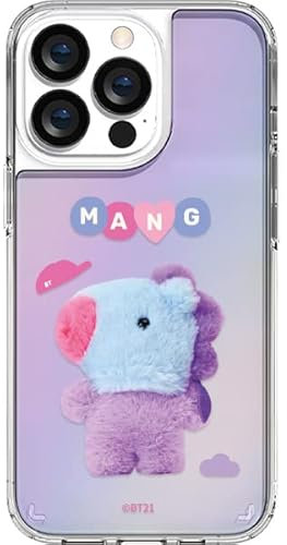 BT21 Flauschiges Körperhologramm entworfen für Galaxy S22 Hülle [Unterstützung für kabelloses Laden] (Galaxy S22, MANG)