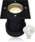 LEDFULL® LED Bodenstrahler schwenkbar für Außen in Schwarz - IP67 Wasserdicht & Befahrbar Set inkl. 5W GU10 230V dimmbar Tageslicht/Eckiger Terrassen Bodeneinbaustrahler