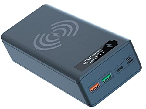 DIY 16x18650 Battery Case Detachable QC3.0 PD Power Bank Shell 5W/10W Wireless Charging Box