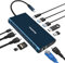 USB-C Docking Station - 12 in 1 Triple Display Hub with 2 HDMI, DisplayPort, Ethernet, PD, 4 USB Ports, TF/SD Card Reader - Compatible with Thunderbolt 3 MacBook and Windows