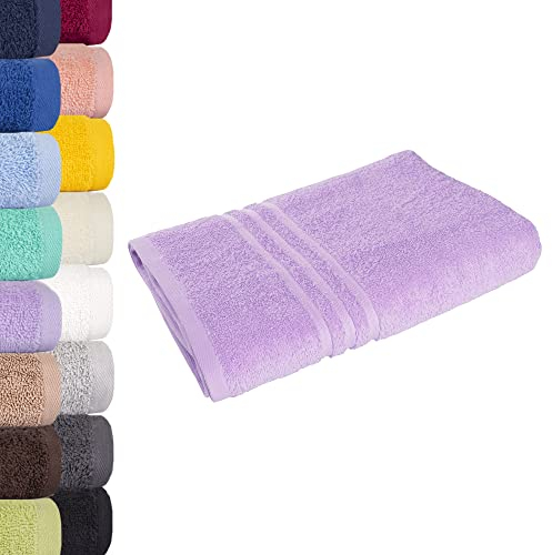 Lavea Saunatuch Saunahandtuch 80x200cm - Lavendel, 500gr/m², 100% Baumwolle