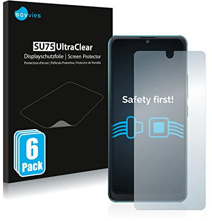Savvies 6 Stück Schutzfolie für Cubot Note 8 Displayschutz-Folie Ultra-Transparent