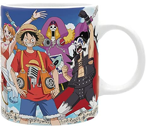 One Piece - Tasse - Luffy Ruffy - Tasse à café concert - Chapeau de paille Bande - Logo - Mug - Coffret cadeau