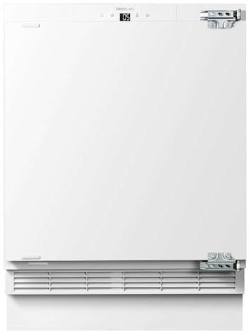 Cecotec Mini Congelador Integrable de 101 L Bolero Coolmarket TF BI 101 White E. Display Touch y Fast Freezing, Puerta Reversible, Temperatura Regulable -14 ºC a -24 ºC, LED Interior, Alarma