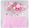 SHTGOI Gonna da tavolo in tulle, in garza, per matrimoni, torte, caramelle, decorazione da tavolo, gonna per baby shower, festa di compleanno, Capodanno, compleanno per bambini, decorazione rosa