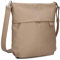 Zwei Damen Handtasche Mademoiselle.M M12 Umhängetasche 7 Liter Crossbody Bag, Schultertasche in DIN-A4-Größe, Schlüsselring, Geheimfach, inkl. extra kurzen abnehmbaren Schultergurt (hazel)