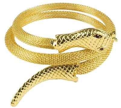 BOLAND BV Schlangen-Armband, goldfarben, Einheitsgröße, Einheitsgröße, Kunststoff